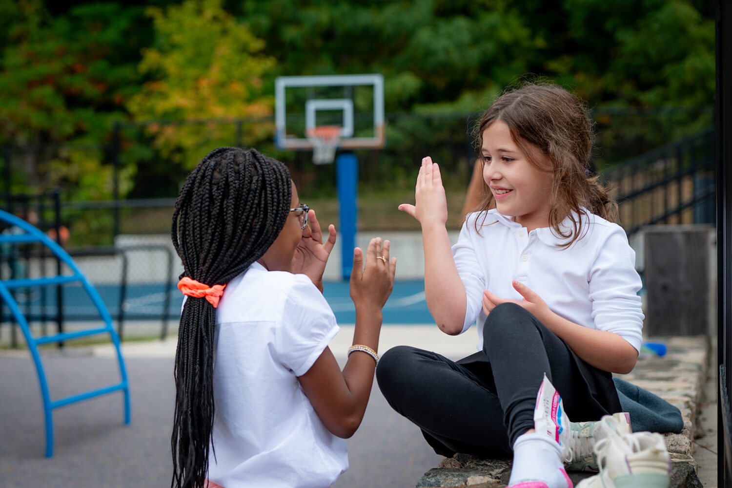 Two girls at recess